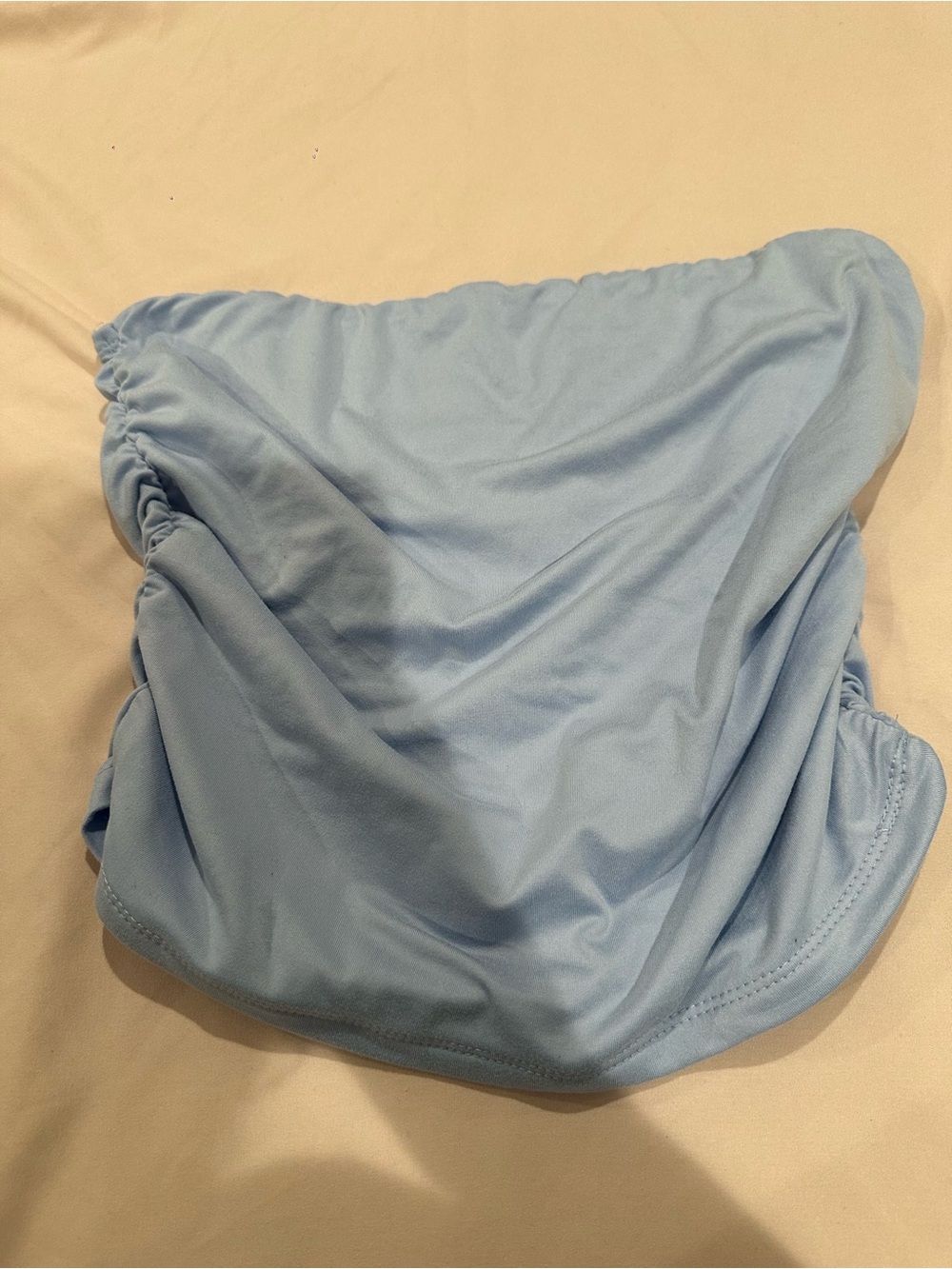 Light Blue Strapless Women’s Top
